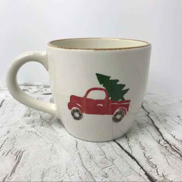 Farmhouse Style Christmas Mug White - Picture 4 of 4